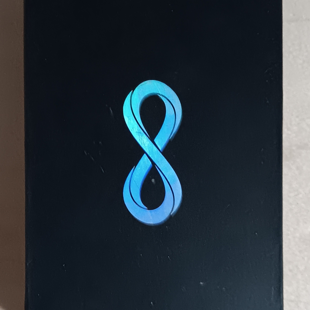 Black Box with Blue Infinity Logo